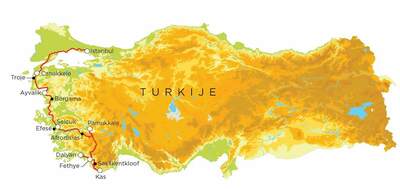 Routekaart Turkije, 20 dagen