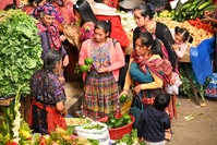 Verkopers op de Chichicastenango markt