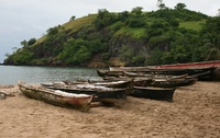 Boten strand Sao tome en Principe